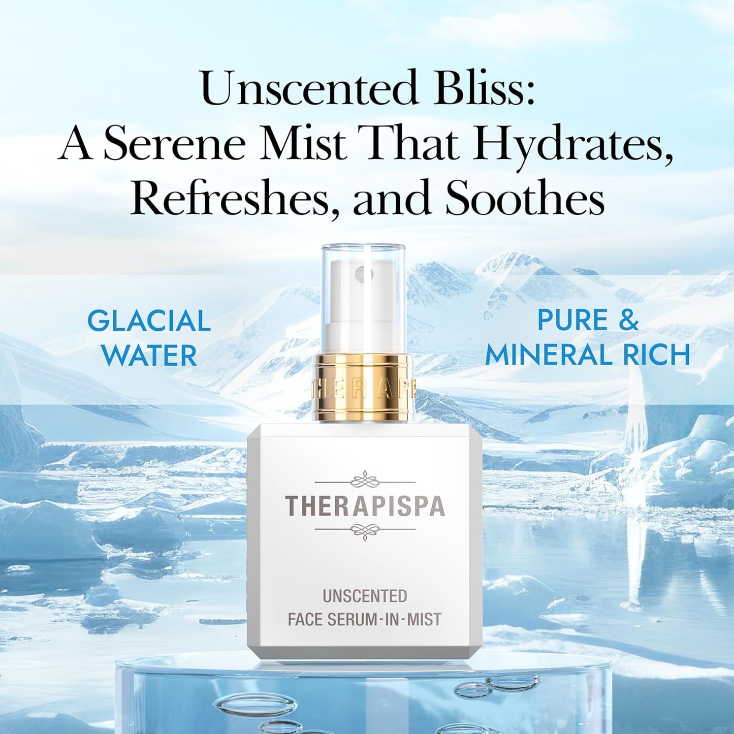 Face Serum-In-Mist – Hydrating Face Mist & Spray Serum with Niacinamide, Panthenol & Hyaluronic Acid for Firming, Radiant Glow & Youthful Skin (Gold, 2.0 fl oz)