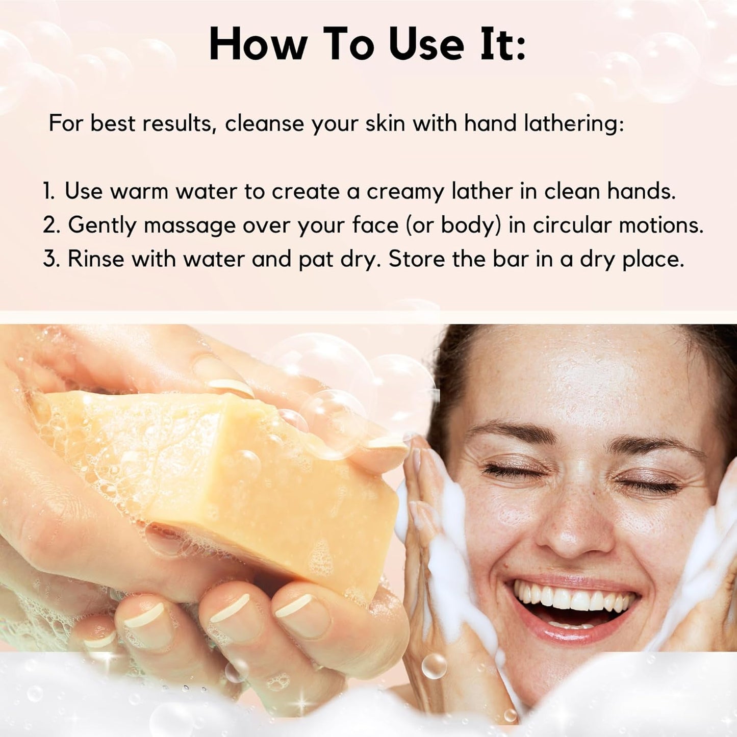 ECO ROOTS 3 Pack Natural Oatmeal Soap Bar – Face & Body Cleansing Bar with Shea Butter & Coconut Oil – Gentle Daily Moisturizing Bars of Soap