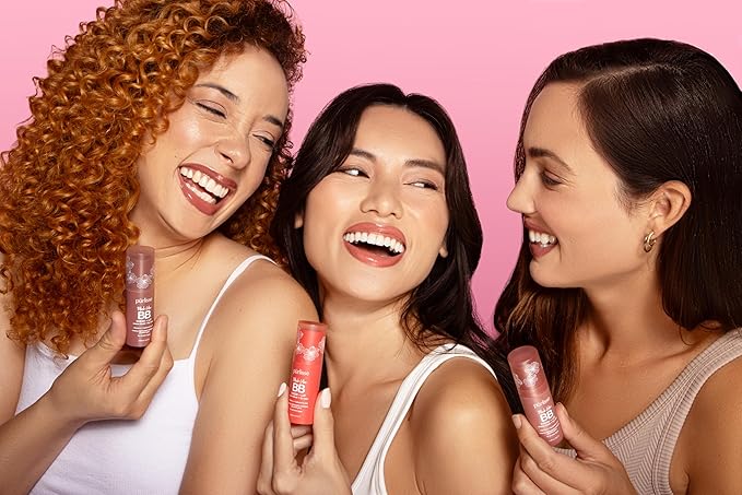 pürlisse Blush Glow BB Lip and Cheek Tint - Hydrating & Buildable 2-in-1 Cream Blush Stick for Cheeks & Lips - Formulated with Nourishing Vitamin E & Hyaluronic Acid - Desert Sunset (.28 oz)