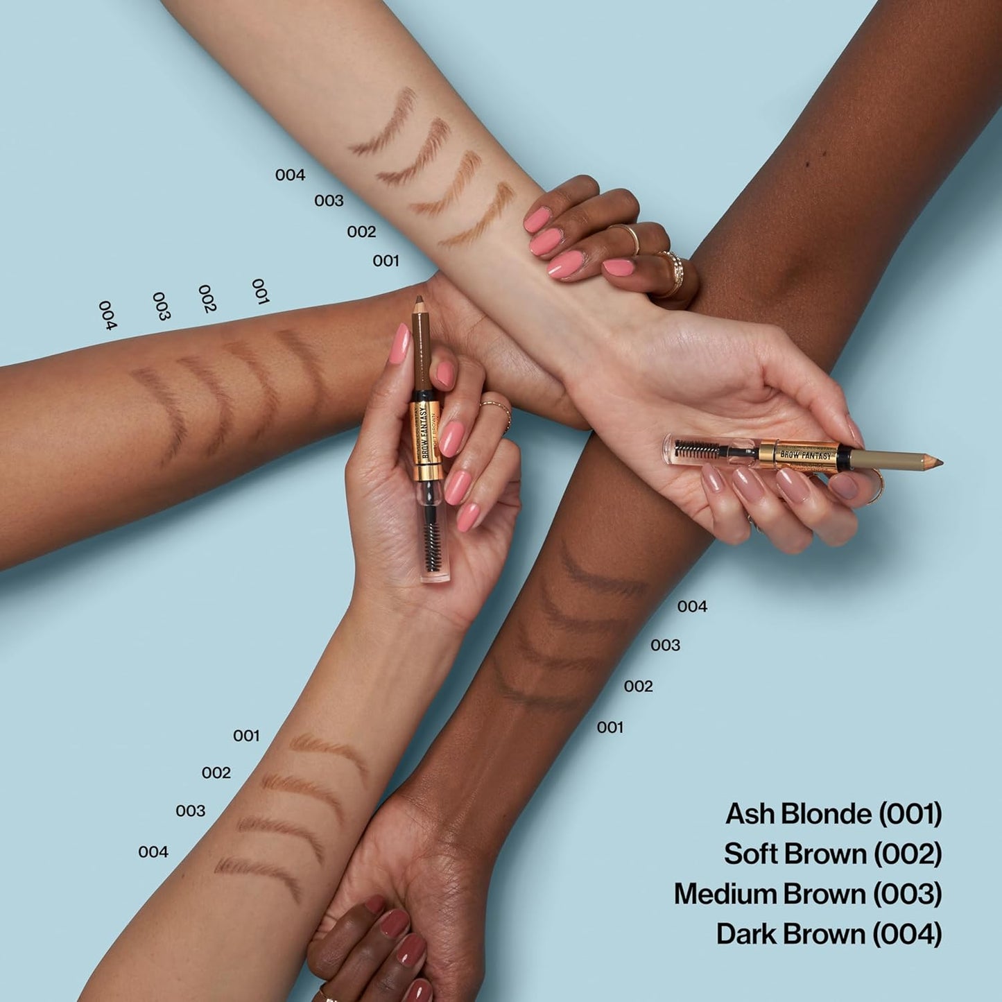 Revlon ColorStay Brow Fantasy, All In One Eyebrow Powder Pencil with Shaping Clear Gel, Gel Infused with Panthenol, Smudge-proof, 16HR Visibly Full Brows, 003 Medium Brown