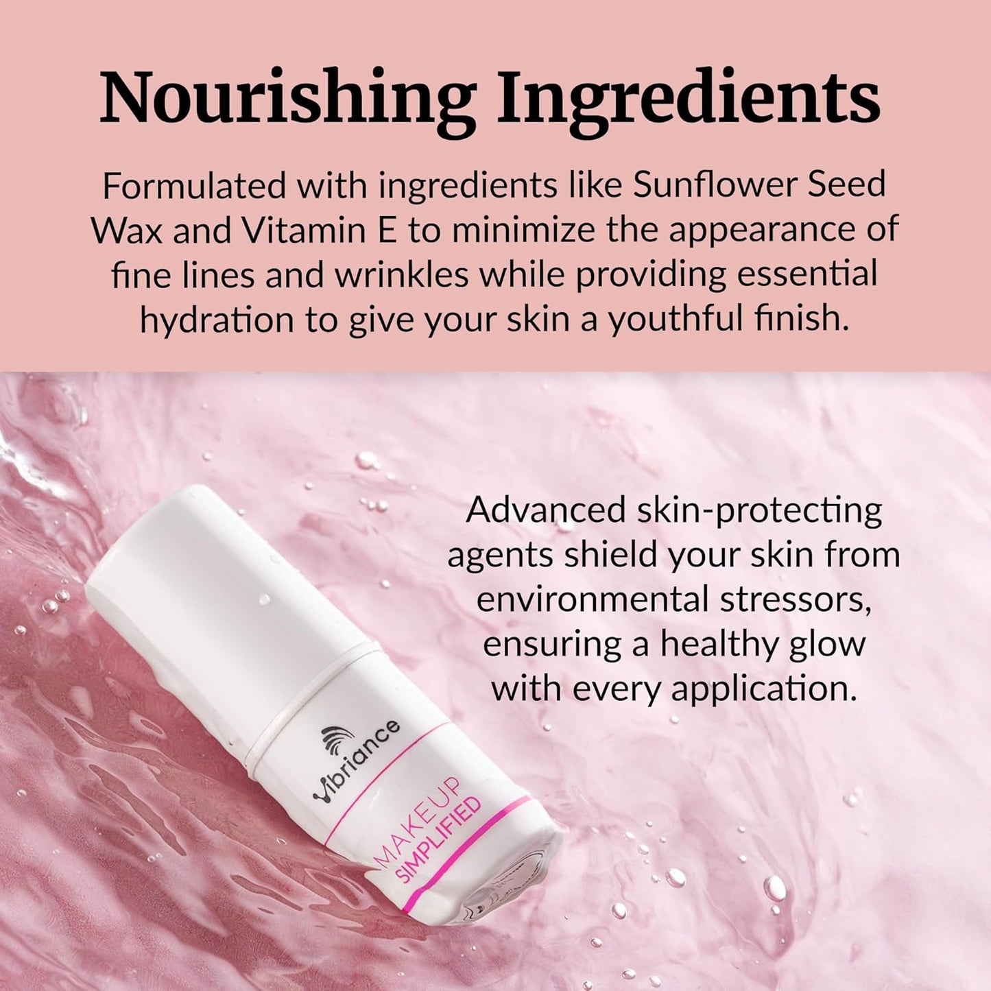 Vibriance Complexion Sticks - Foundation for Mature Skin - Sheer, Buildable Coverage Face Makeup Foundation for Older Women - 3-in-1 Base, Contour, Concealer - Dark