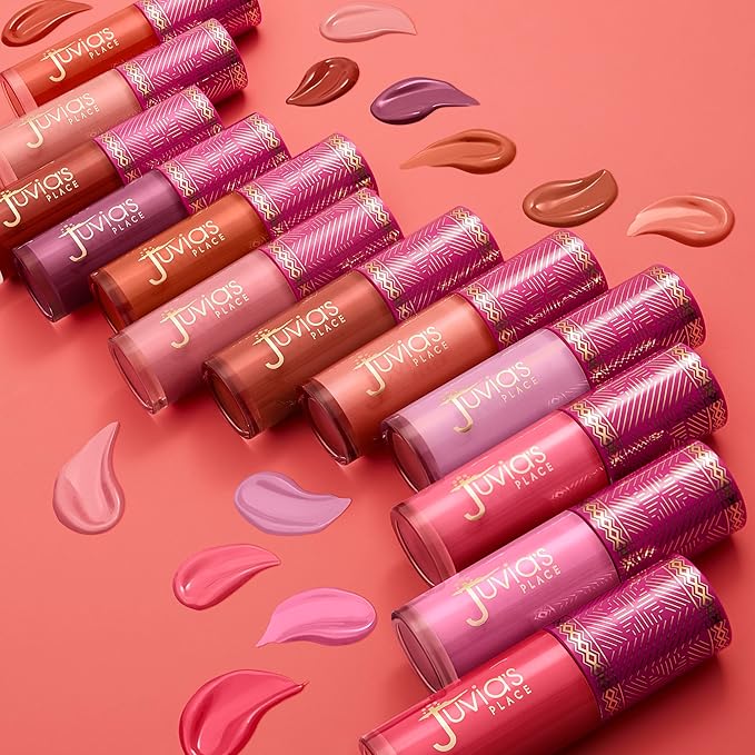 Juvia's Place Blushed Liquid Blush PinkLady - Dewy Tint Cheeks Makeup Glow Pigment Effortless Beauty Long Lasting Cosmetics Soft Creamy Natural Buildable All Skin Color Light Flawless Finish Blend