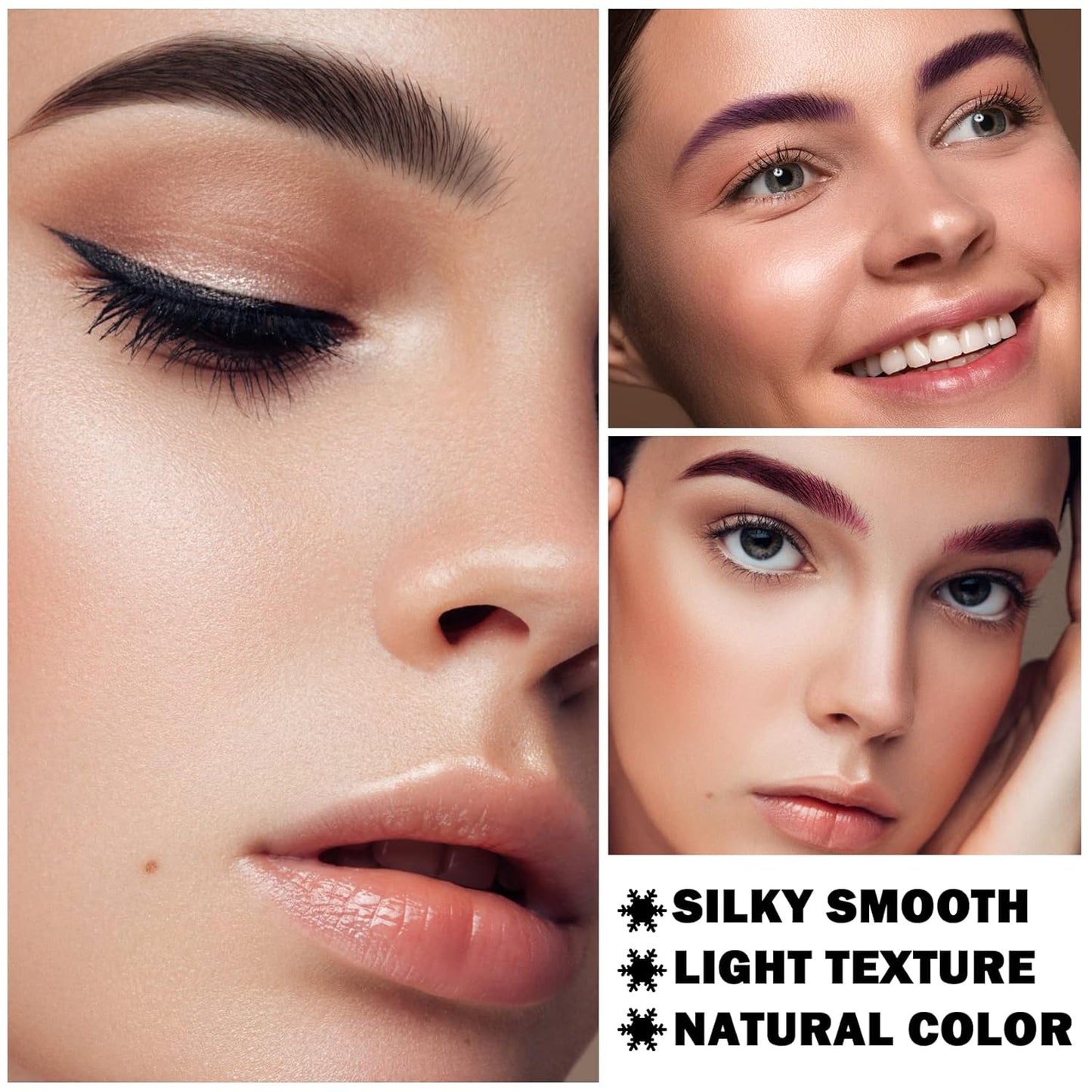 Eyebrow Pomade Cream,Brow Pomade Gel Naturally Long Lasting Waterproof,Delicate and Smooth Eye Brow Makeup Cosmetics with Eyebrow Brush - Bright Red