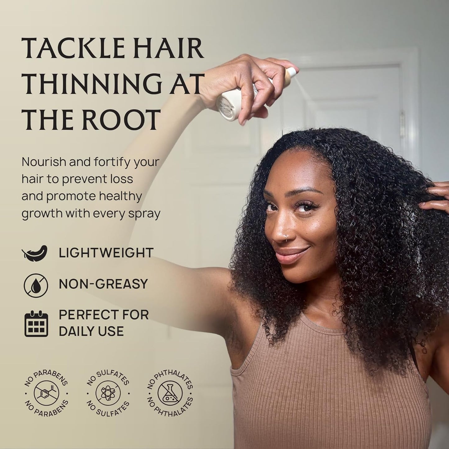 Hair Growth Oil Spray - 100% Pure Ingredients For Non Greasy, Thicker & Stronger Hair - Organic Batana, Castor, Biotin, Saw Palmetto, and Rosemary Oil for Men & Women Scalp - 4.1 Fl Oz