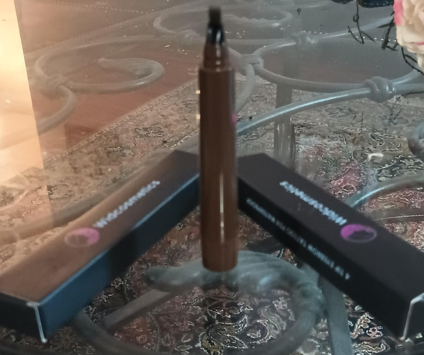 4 Tip Eyebrow Tattoo Pen (Dark Brown), Waterproof