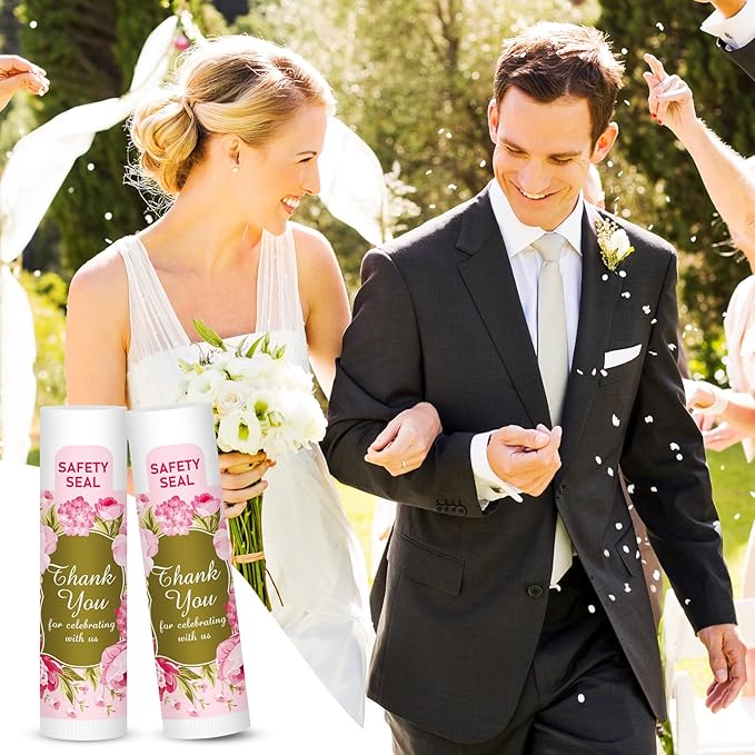 DMSKY Lip Balm Bulk 60 Pcs, Bridal Shower Gifts for Guests,Thank You Gifts for Coworkers Women Men, Bridal Wedding Favors for Guests
