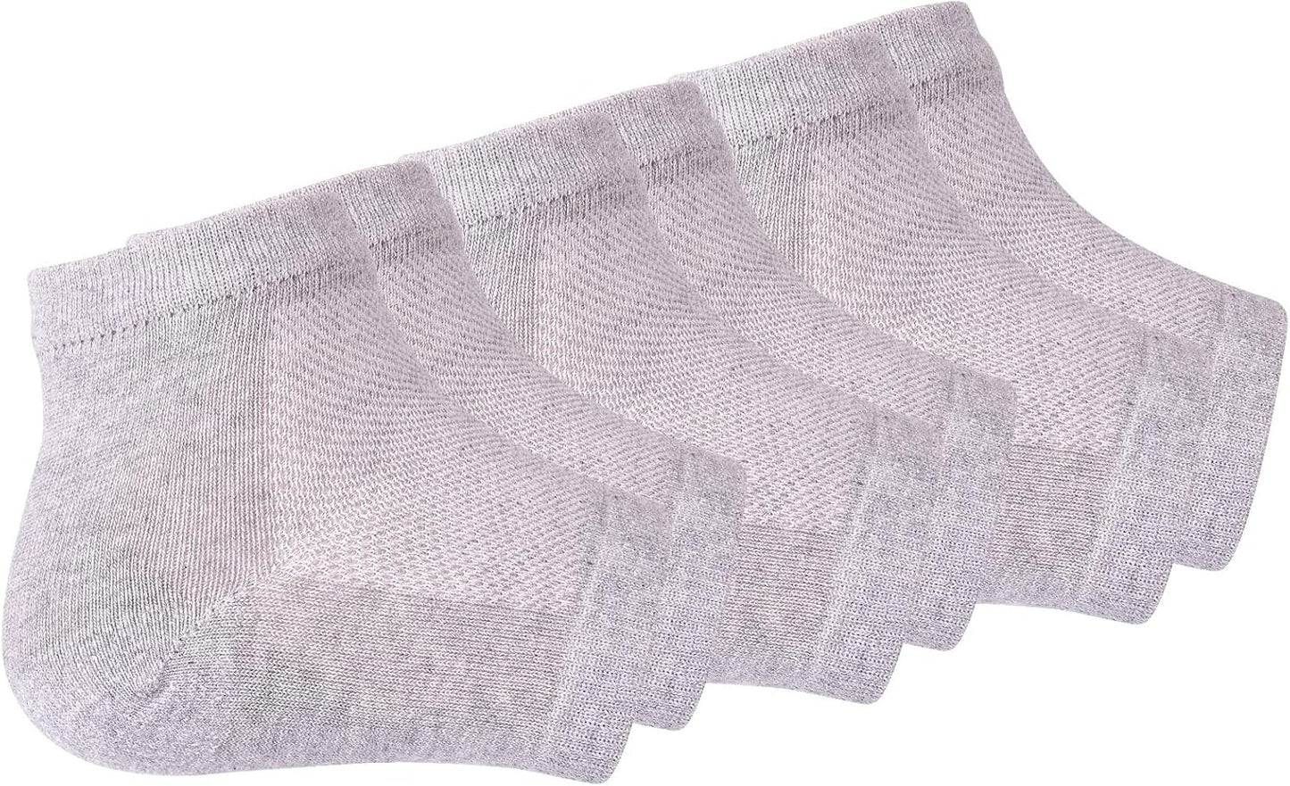 Vented Moisturizing Gel Heel Socks, 3 Pairs Toeless Spa Sock for Foot Care Treatment, Cracked Heels, Dry Feet, Foot Calluses (Grey)