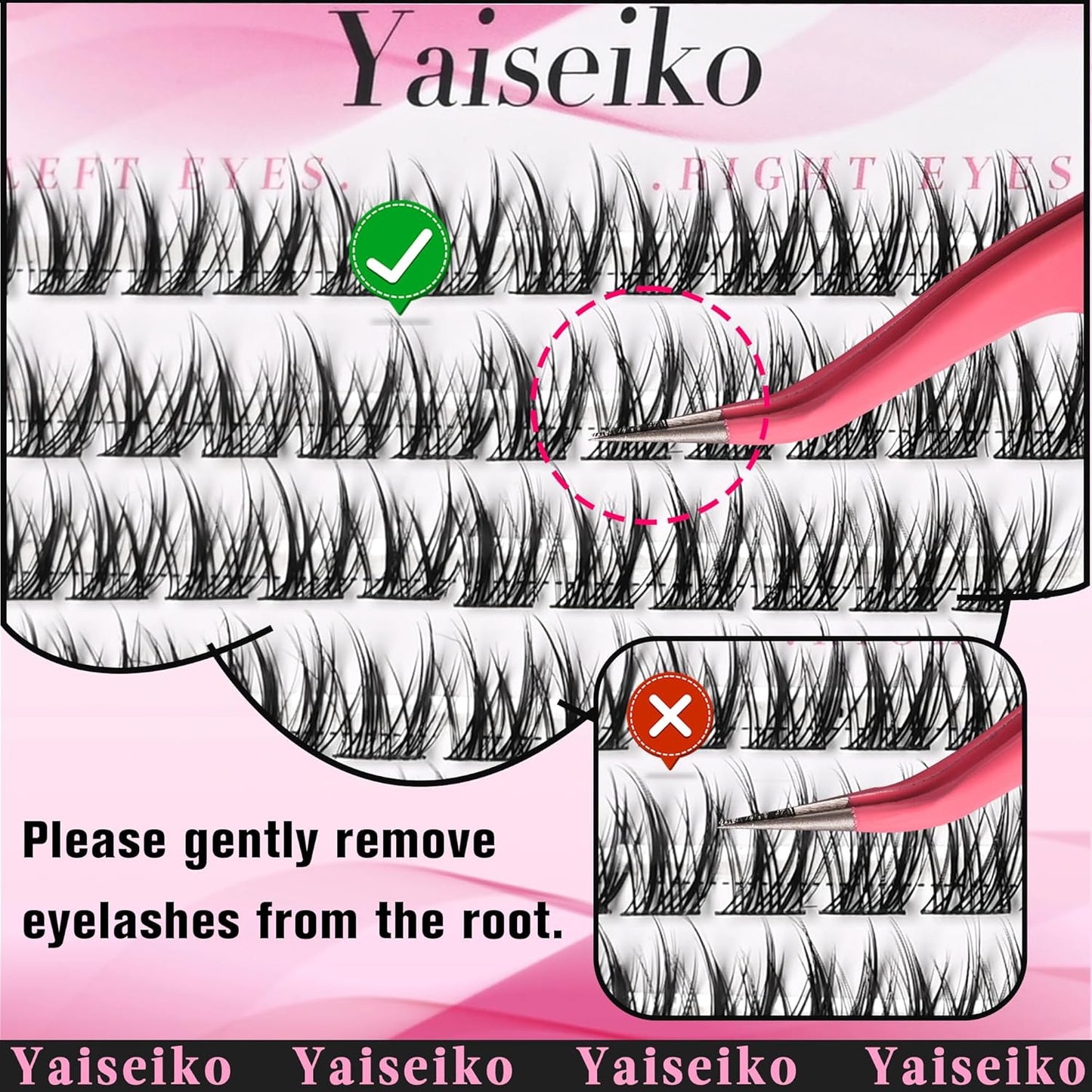 Wispy Lash DIY Natural C Curl Individual Eyelash Extensions 10-12mm Short Manga Clusters 120pcs