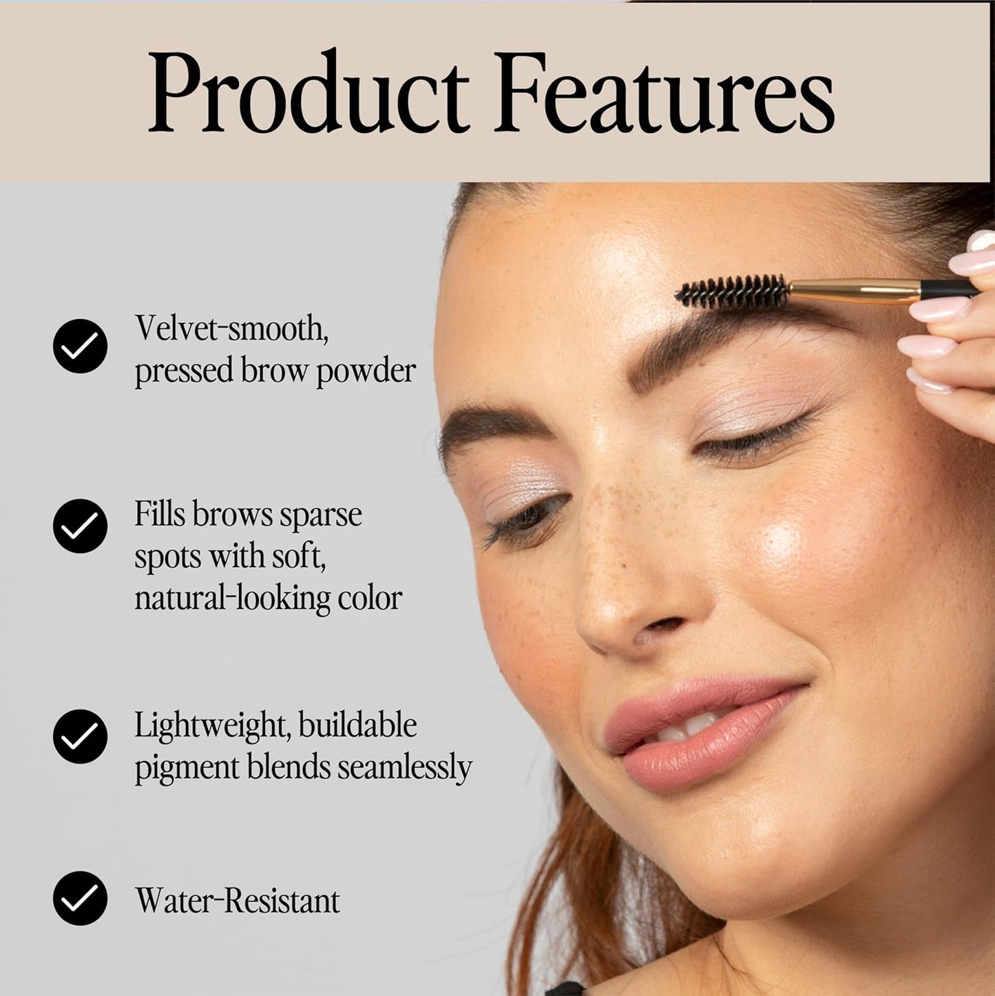 bdb Eyebrow Powder - Long-Lasting, Fuller & Fluffier Brows, Lightweight, Soft & Natural, Raven Black, 2-Pack