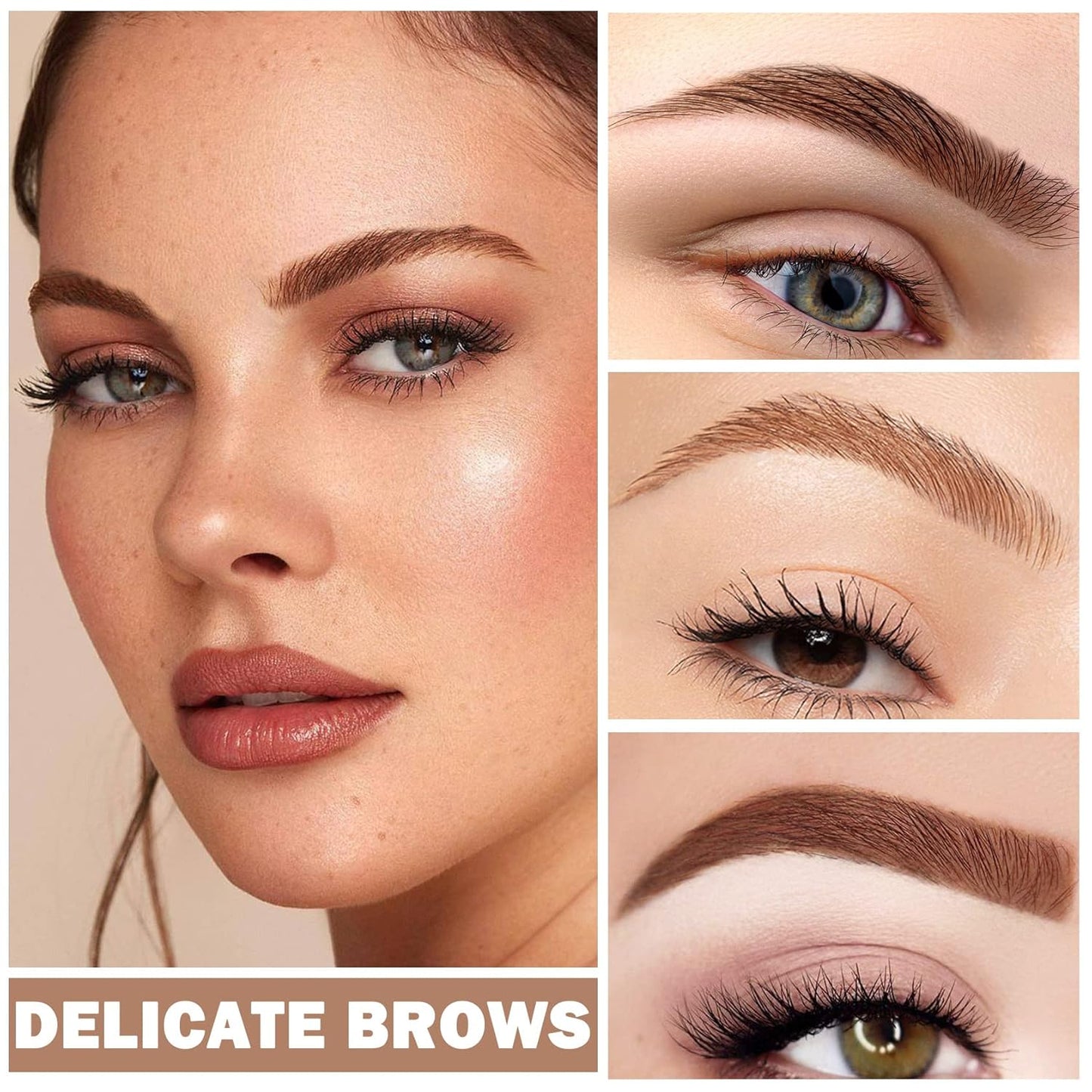Eyebrow Pomade Cream,Brow Pomade Gel Naturally Long Lasting Waterproof,Delicate and Smooth Eye Brow Makeup Cosmetics with Eyebrow Brush - Black