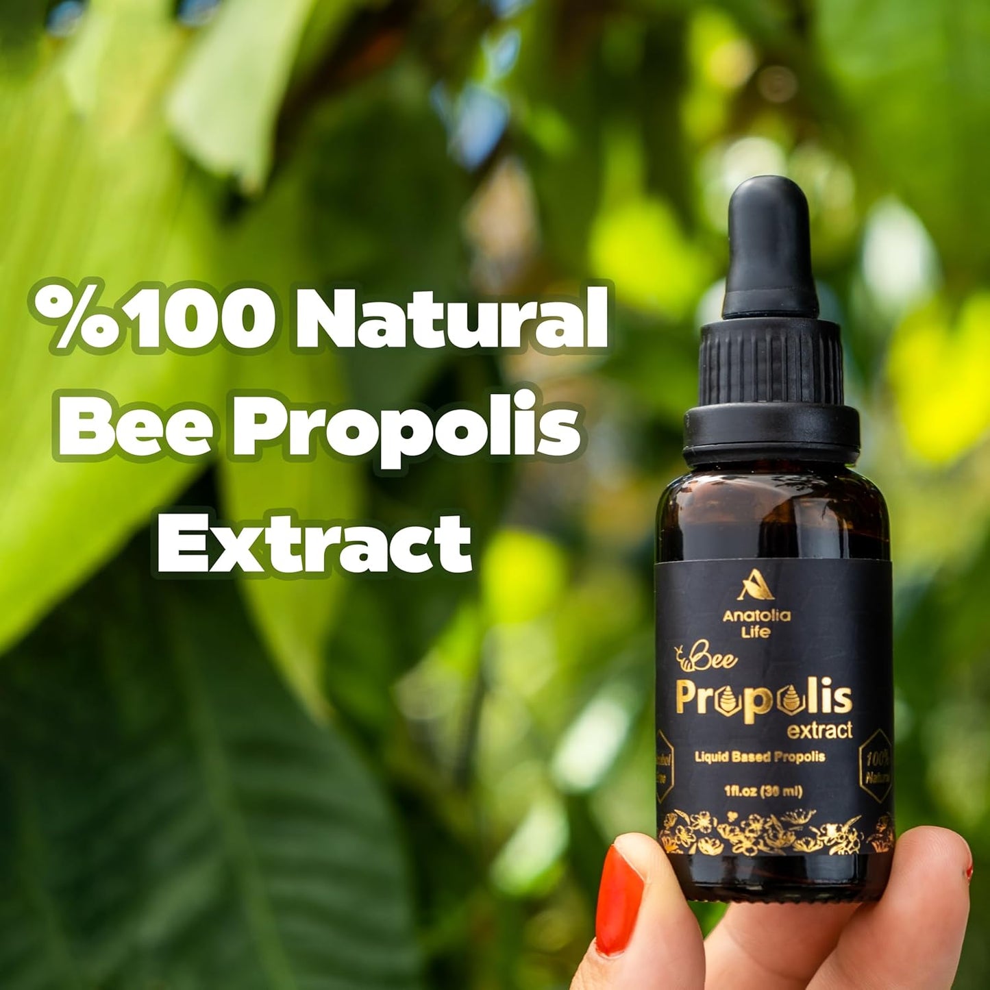 Organic Propolis Extract 30ml & 100% Natural Pure Lemon Essential Oil 20ml | Propolis Alcohol-Free, Immune System Support | DIY, Candle Making for Diffuser