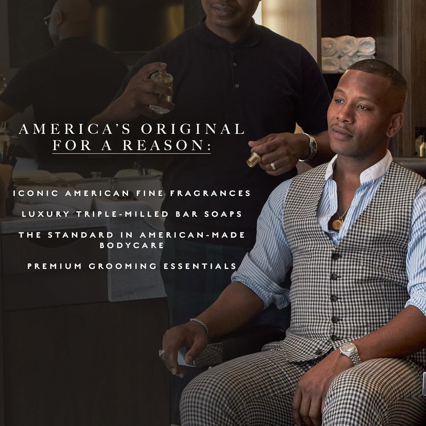 Caswell-Massey Newport Men’s Bar Soap, Sophisticated Marine Scent, Moisturizing Natural Body Wash for Bath, Face & Hands, Triple-Milled with Essential Oils, Plant-Based & Cruelty-Free, 5.8 oz