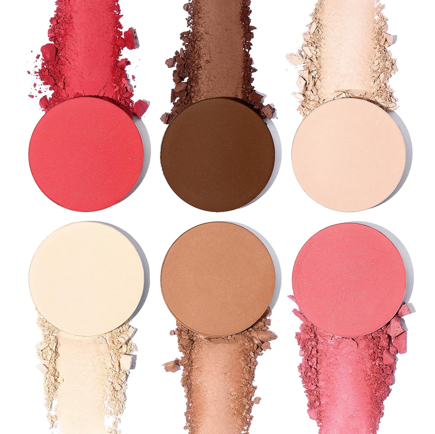 CHADO Shadows & Lights Refills – Powder | Palette Refill Pans (Compact Not Included) | Natural Face Powders for All Skin Types | Multifunctional Refills for Complexion and Eyes | Cruelty Free (Peach 56)