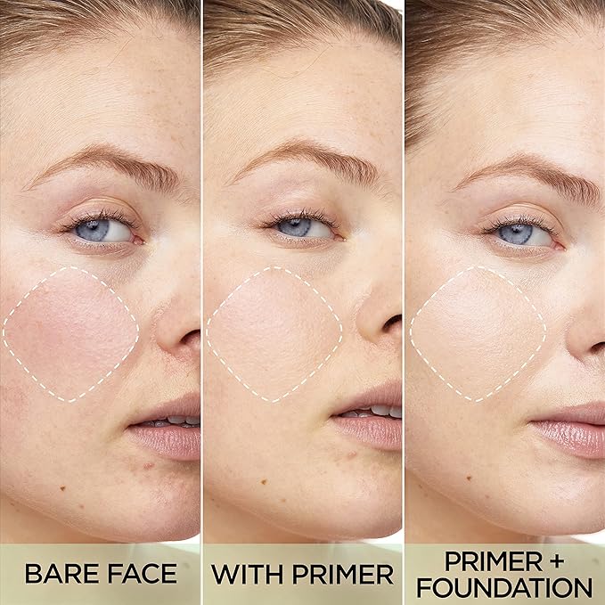 L'Oreal Paris Prime Lab Up to 24H Redness Eraser Face Primer Infused with Niacinamide to Reduce Face Redness and Extend Makeup Wear, 1.01 Fl Oz