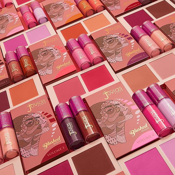 Juvia's Place Blushed Liquid Blush PerkyPoppy - Dewy Tint Cheeks Makeup Glow Pigment Effortless Beauty Long Lasting Cosmetics Soft Creamy Natural Buildable All Skin Color Light Flawless Finish Blend