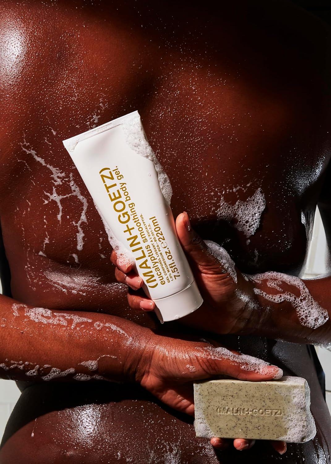 MALIN+GOETZ Mandelic Acid Exfoliating Bar | Triple-Milled Exfoliating + Cleansing Bar | Mandelic Acid, Lactic Acid, Pumice + Eucalyptus | Smooths, Softens + Brightens Skin | Vegan + Cruelty-Free(5 oz)