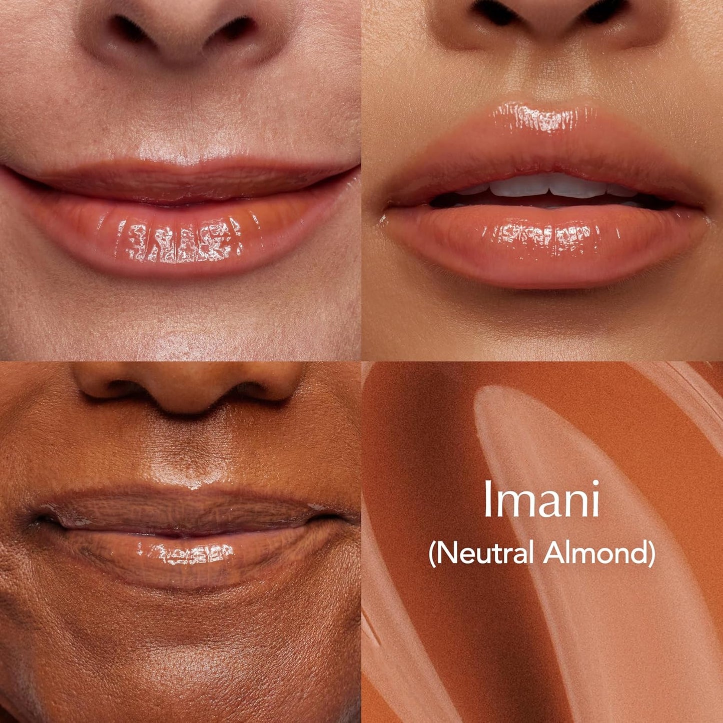 Thrive Causemetics Sheer Strength Lip Plumping Peptide Gloss, Lip Plumper with Vitamin E, Peptides, Plumps, Smooths & Hydrates Lips, High Shine, Vegan & Cruelty Free, Imani (Neutral Toffee)