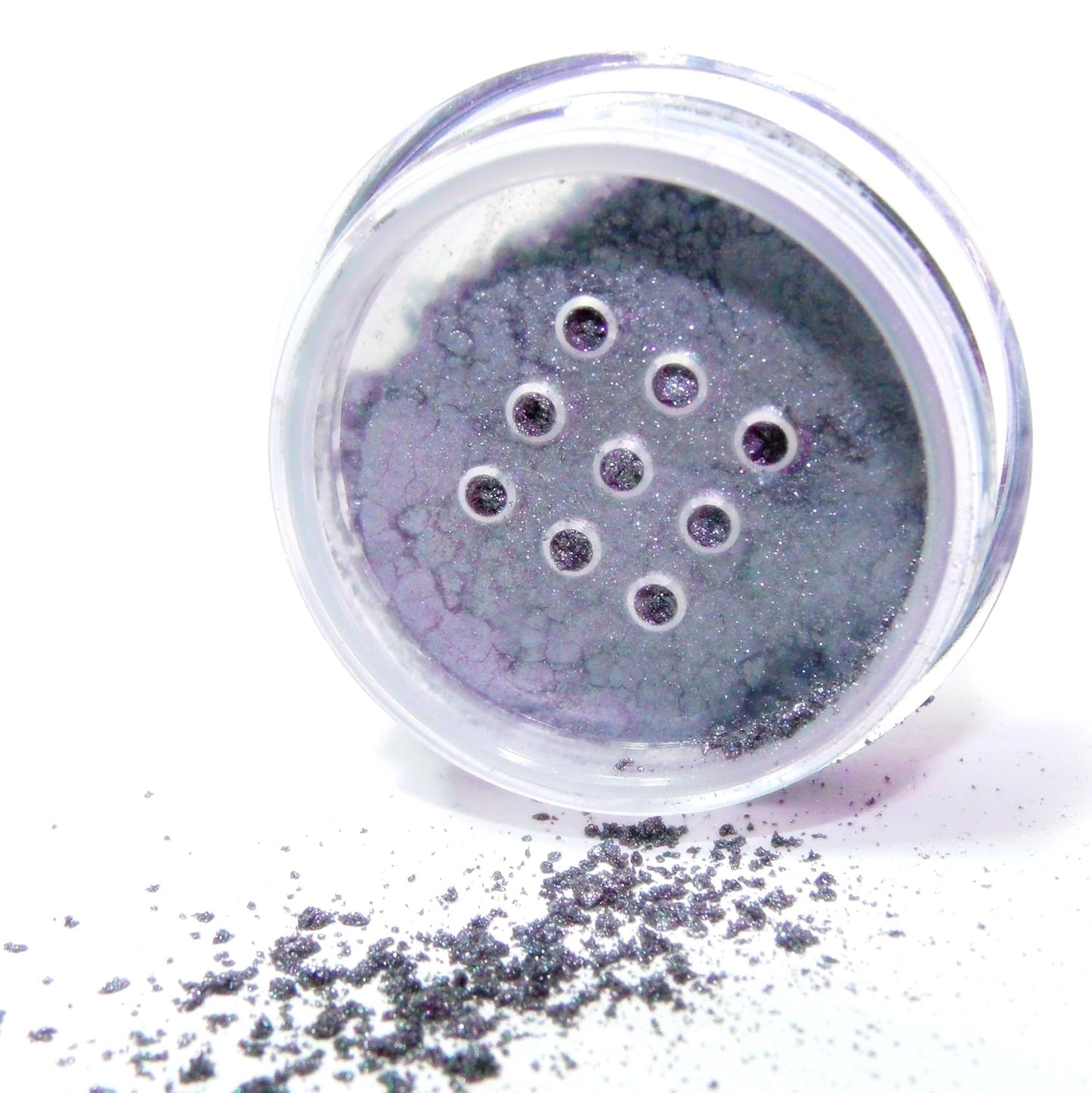 Beautiful Silver Grey Shimmer Metallic Single Loose Powder Eyeshadow; Vegan, Talc & Paraben Free