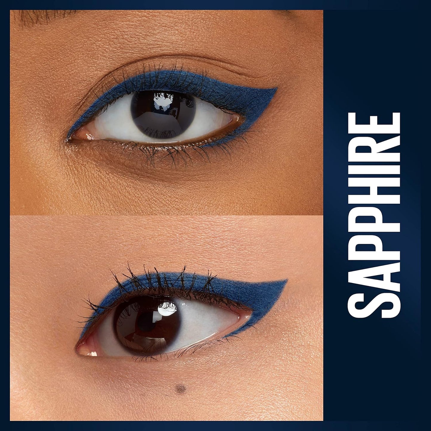 Maybelline Unstoppable Waterproof Mechanical Blue Eyeliner Pencil, Easy to Apply, Smooth Glide, Up to 24 Hour Wear, Sapphire, Pack of 2