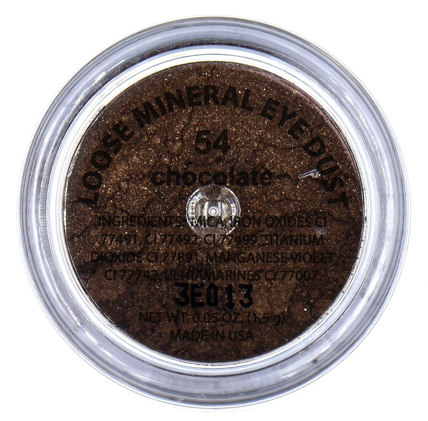 Chocolate Mocha Brown Chestnut Cocoa Single Loose Powder Eyeshadow; Vegan, Talc & Paraben Free