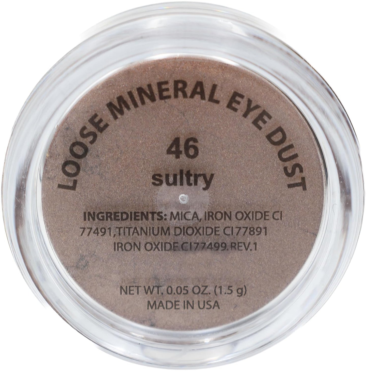 Sultry Copper Bronze Red Mocha Brown Mineral Single Loose Powder Eyeshadow; Vegan, Talc & Paraben Free, No Animal Testing & Cruelty Free
